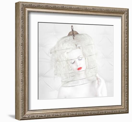 Birdcage Love-null-Framed Art Print