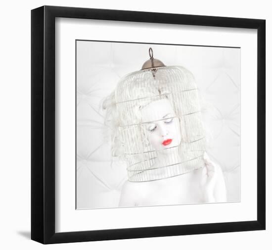 Birdcage Love-null-Framed Art Print