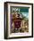 "Birdhouse Builder," Saturday Evening Post Cover, May 8, 1948-John Falter-Framed Giclee Print