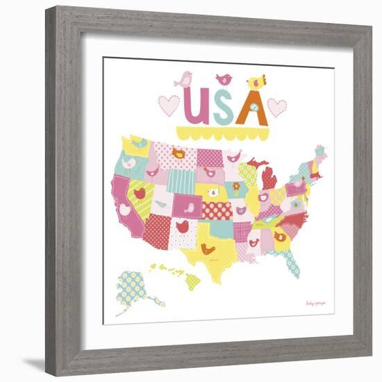 Birdie USA-Lesley Grainger-Framed Giclee Print