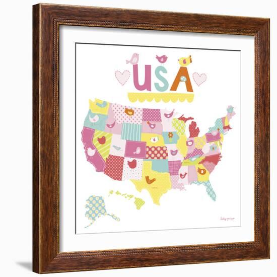 Birdie USA-Lesley Grainger-Framed Giclee Print