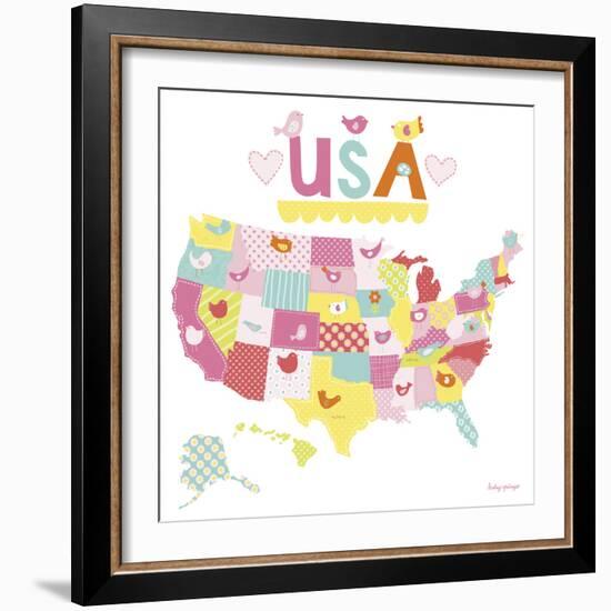 Birdie USA-Lesley Grainger-Framed Giclee Print