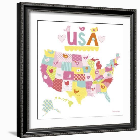 Birdie USA-Lesley Grainger-Framed Giclee Print