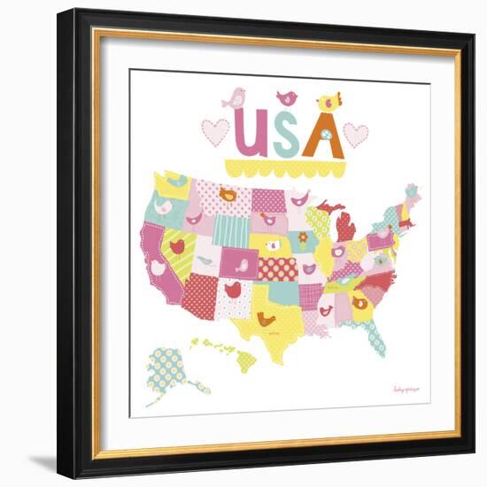 Birdie USA-Lesley Grainger-Framed Giclee Print