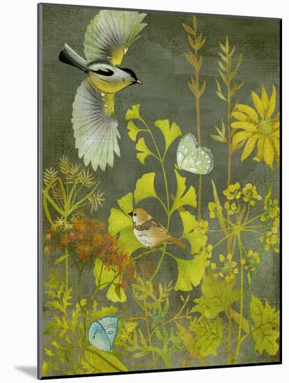 Birding II-Chariklia Zarris-Mounted Art Print