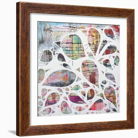 Birdpile-Zwart-Framed Giclee Print