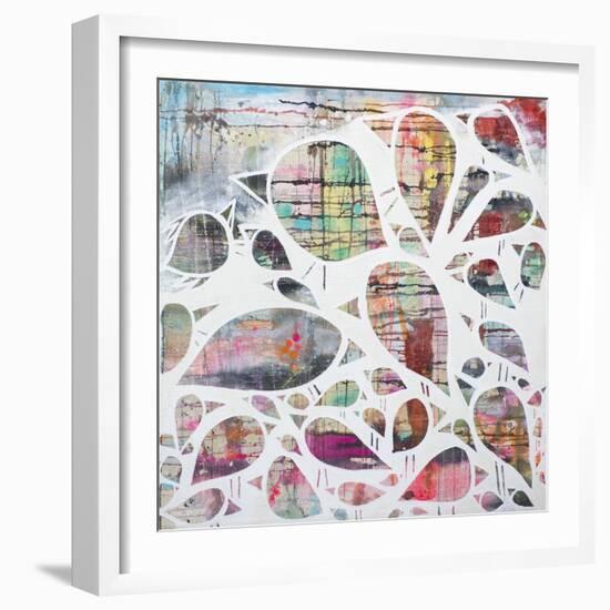 Birdpile-Zwart-Framed Giclee Print