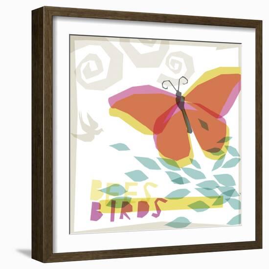 Birds and Bees II-Ken Hurd-Framed Giclee Print