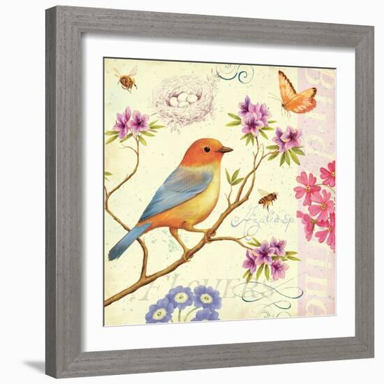 Birds and Bees II-Daphne Brissonnet-Framed Art Print