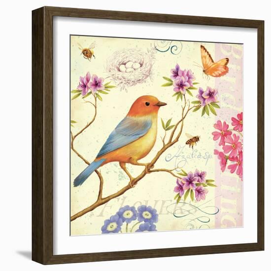 Birds and Bees II-Daphne Brissonnet-Framed Art Print