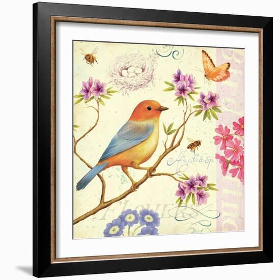 Birds and Bees II-Daphne Brissonnet-Framed Art Print