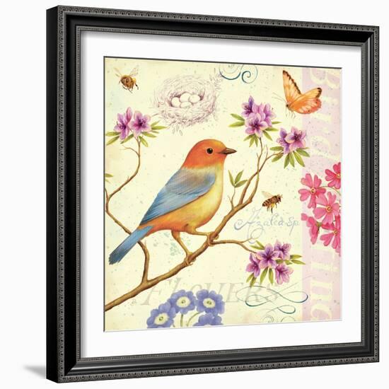 Birds and Bees II-Daphne Brissonnet-Framed Art Print