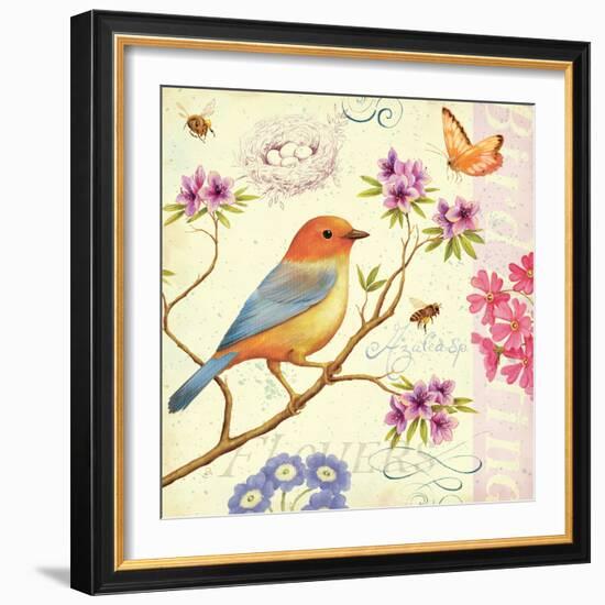 Birds and Bees II-Daphne Brissonnet-Framed Art Print