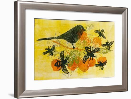 Birds and bees-Sarah Thompson-Engels-Framed Giclee Print