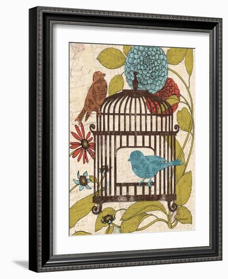 Birds and Blooms IV-Todd Williams-Framed Art Print