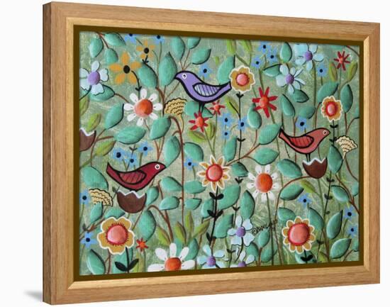 Birds and Blooms-Karla Gerard-Framed Premier Image Canvas