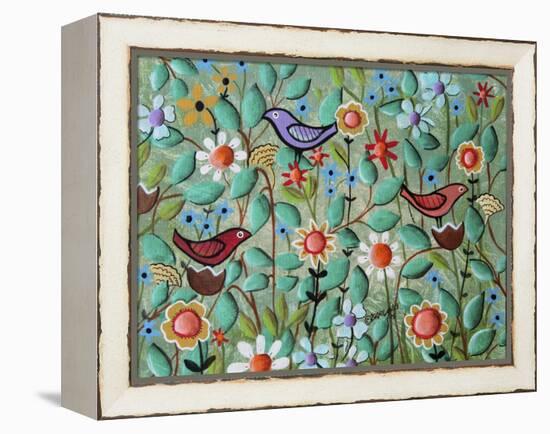 Birds and Blooms-Karla Gerard-Framed Premier Image Canvas