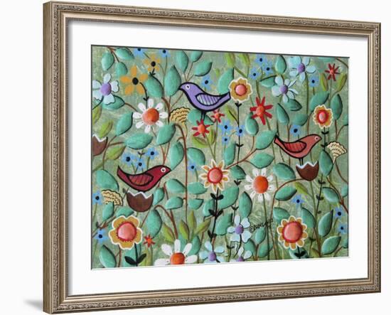 Birds and Blooms-Karla Gerard-Framed Giclee Print