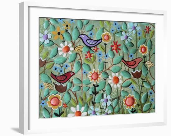 Birds and Blooms-Karla Gerard-Framed Giclee Print