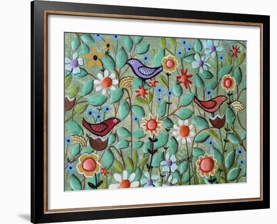 Birds and Blooms-Karla Gerard-Framed Giclee Print