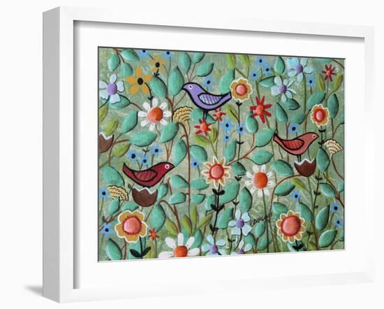 Birds and Blooms-Karla Gerard-Framed Giclee Print