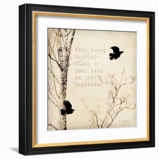 Birds and Branches I-Amy Melious-Framed Art Print