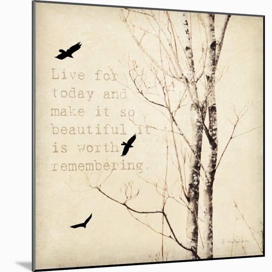 Birds and Branches II-Amy Melious-Mounted Art Print