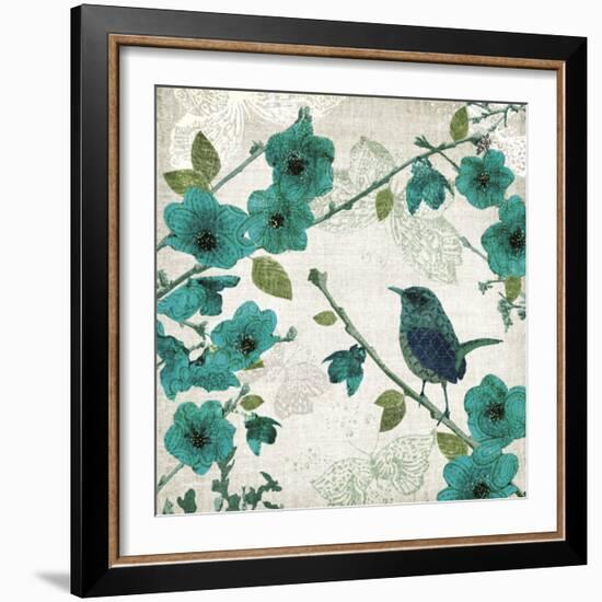 Birds and Butterflies I-Tandi Venter-Framed Art Print