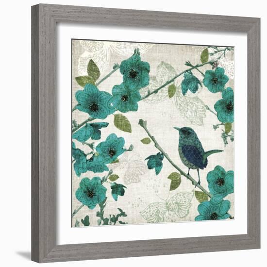 Birds and Butterflies I-Tandi Venter-Framed Art Print