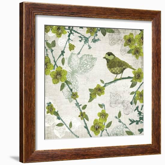 Birds and Butterflies II-Tandi Venter-Framed Art Print