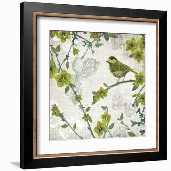 Birds and Butterflies II-Tandi Venter-Framed Art Print