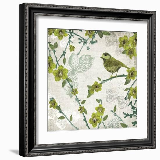 Birds and Butterflies II-Tandi Venter-Framed Art Print