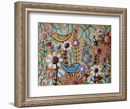 Birds and Flowers 1-Karla Gerard-Framed Giclee Print