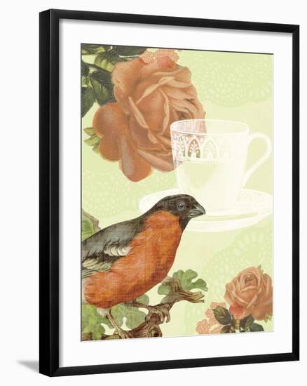 Birds and Ornaments I-Clara Wells-Framed Giclee Print