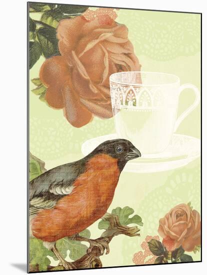 Birds and Ornaments I-Clara Wells-Mounted Giclee Print