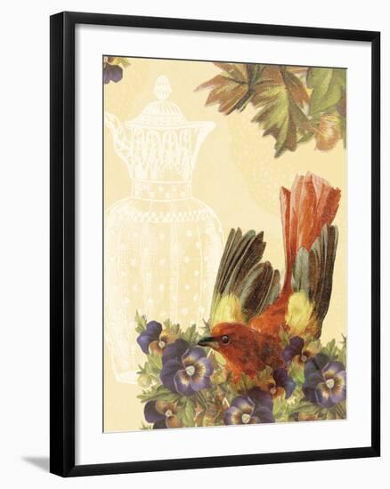 Birds and Ornaments II-Clara Wells-Framed Giclee Print