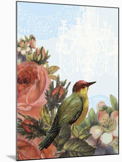 Birds and Ornaments IV-Clara Wells-Mounted Giclee Print