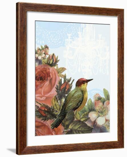 Birds and Ornaments IV-Clara Wells-Framed Giclee Print