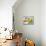 Birds and Pumpkins-Olga Kovaleva-Mounted Giclee Print displayed on a wall