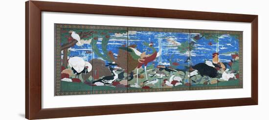 Birds, Animals, and Flowering Plants in Imaginary Scene 2-Jakuchu Ito-Framed Giclee Print