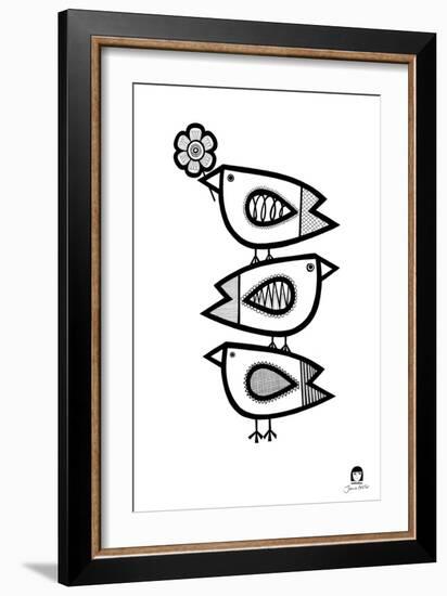 Birds at Play-Jane Foster-Framed Art Print