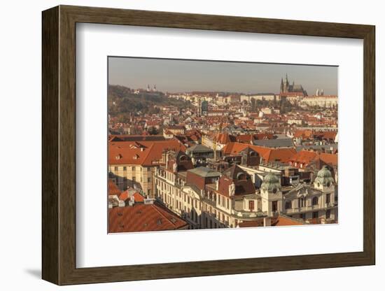 Birds Eye View from Old Town Square. Church of Our Lady of Tryn. Prague. Czech Republic-Tom Norring-Framed Photographic Print