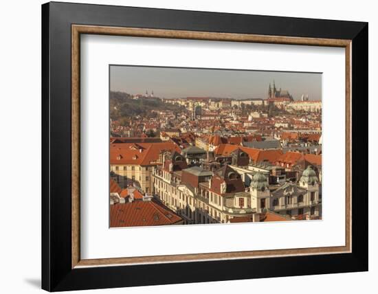Birds Eye View from Old Town Square. Church of Our Lady of Tryn. Prague. Czech Republic-Tom Norring-Framed Photographic Print
