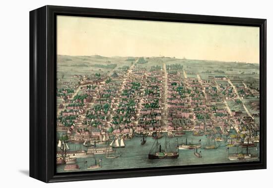 Birds Eye View of Alexandria, Va., USA, America-null-Framed Premier Image Canvas