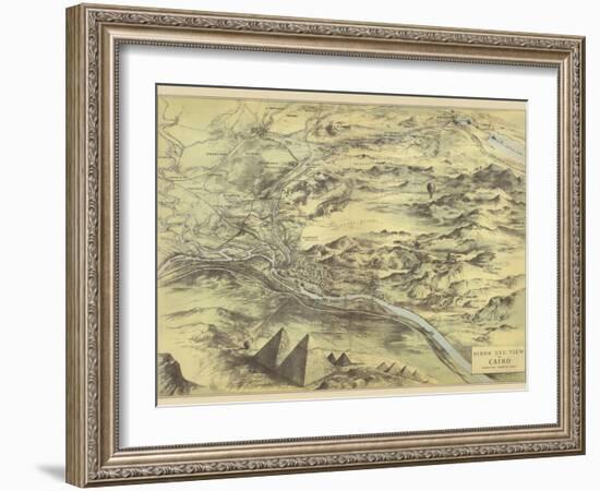 Birds Eye View of Cairo-null-Framed Giclee Print