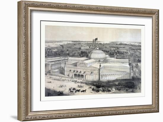 Birds Eye View of the New York Crystal Palace and Environ, 19th Century, USA, America-John Bachmann-Framed Giclee Print