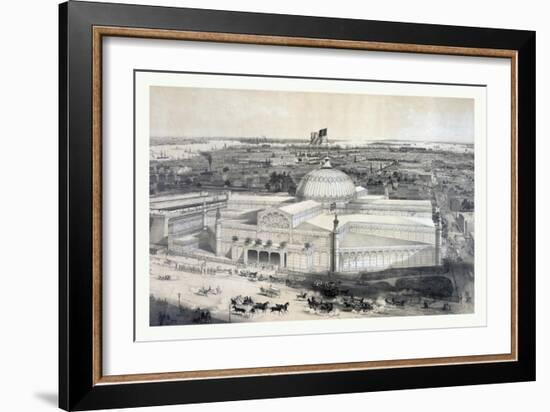 Birds Eye View of the New York Crystal Palace and Environ, 19th Century, USA, America-John Bachmann-Framed Giclee Print