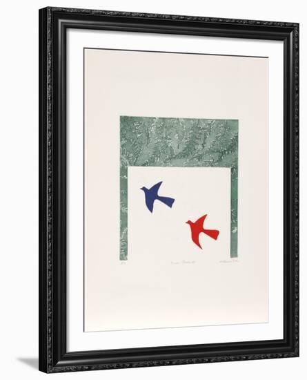 Birds, Flowers III-Mireille Kramer-Framed Collectable Print