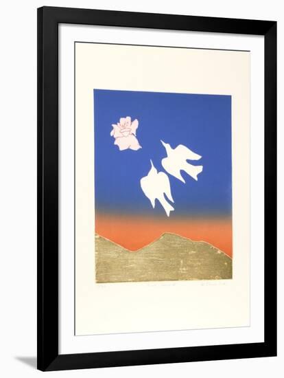 Birds, Flowers IV-Mireille Kramer-Framed Limited Edition