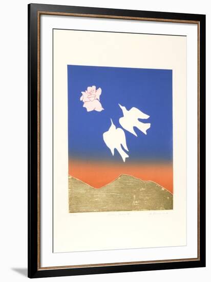 Birds, Flowers IV-Mireille Kramer-Framed Limited Edition